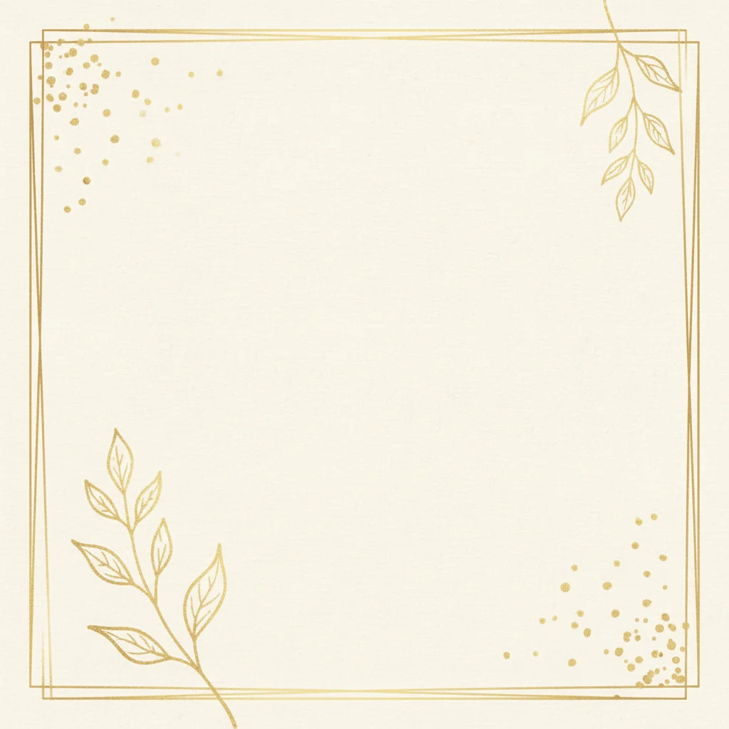 Minimalist Gold — a free birthday invitation template on InviteDrop