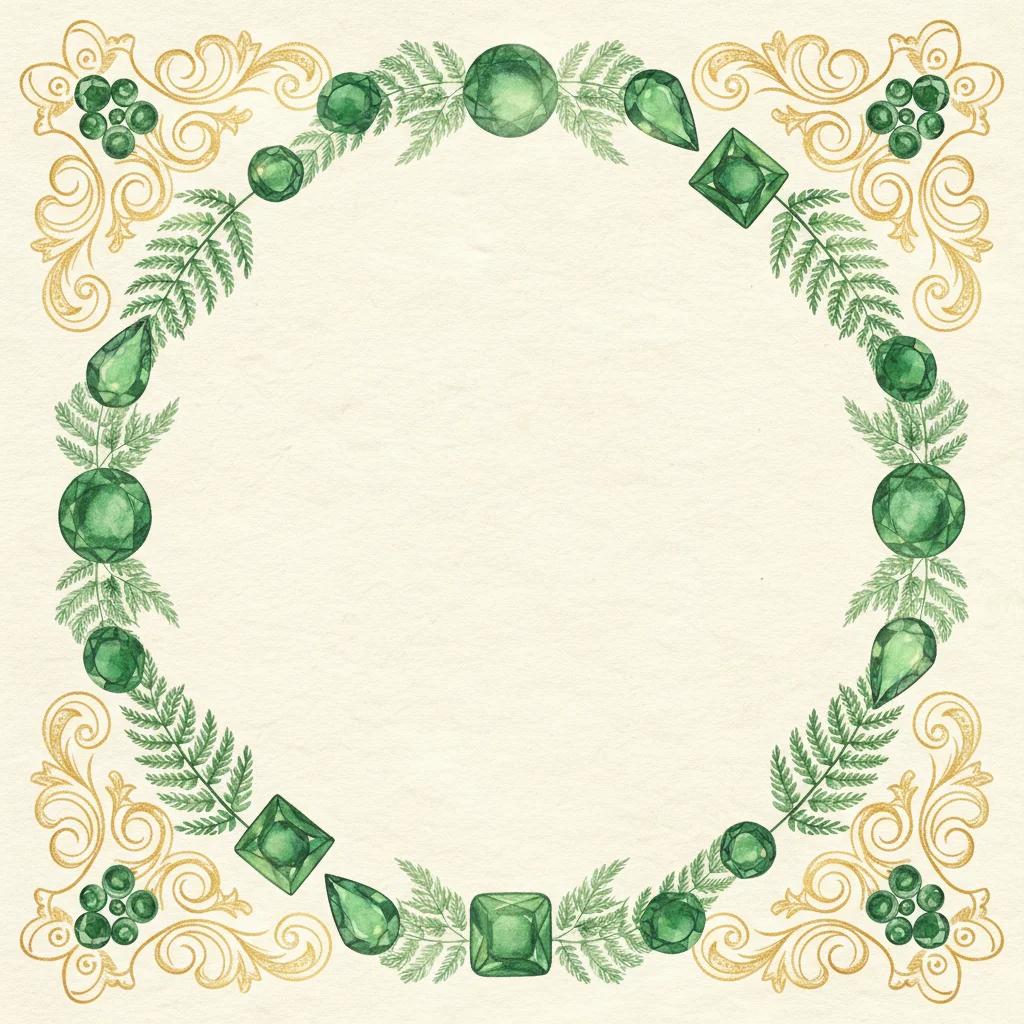 Emerald — a free anniversary invitation template on InviteDrop