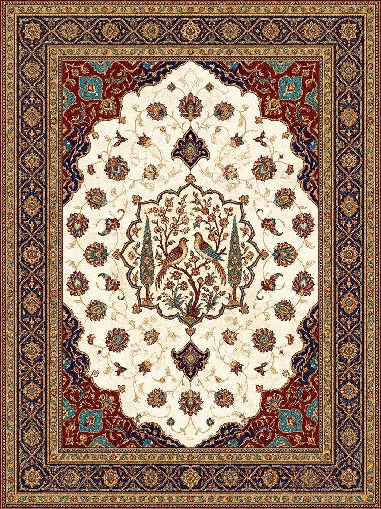 Persian Love Carpet — a free anniversary invitation template on InviteDrop