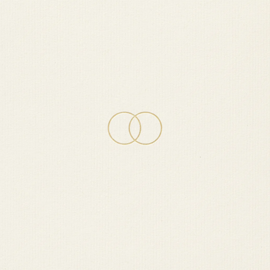 Intertwined anniversary invitation template