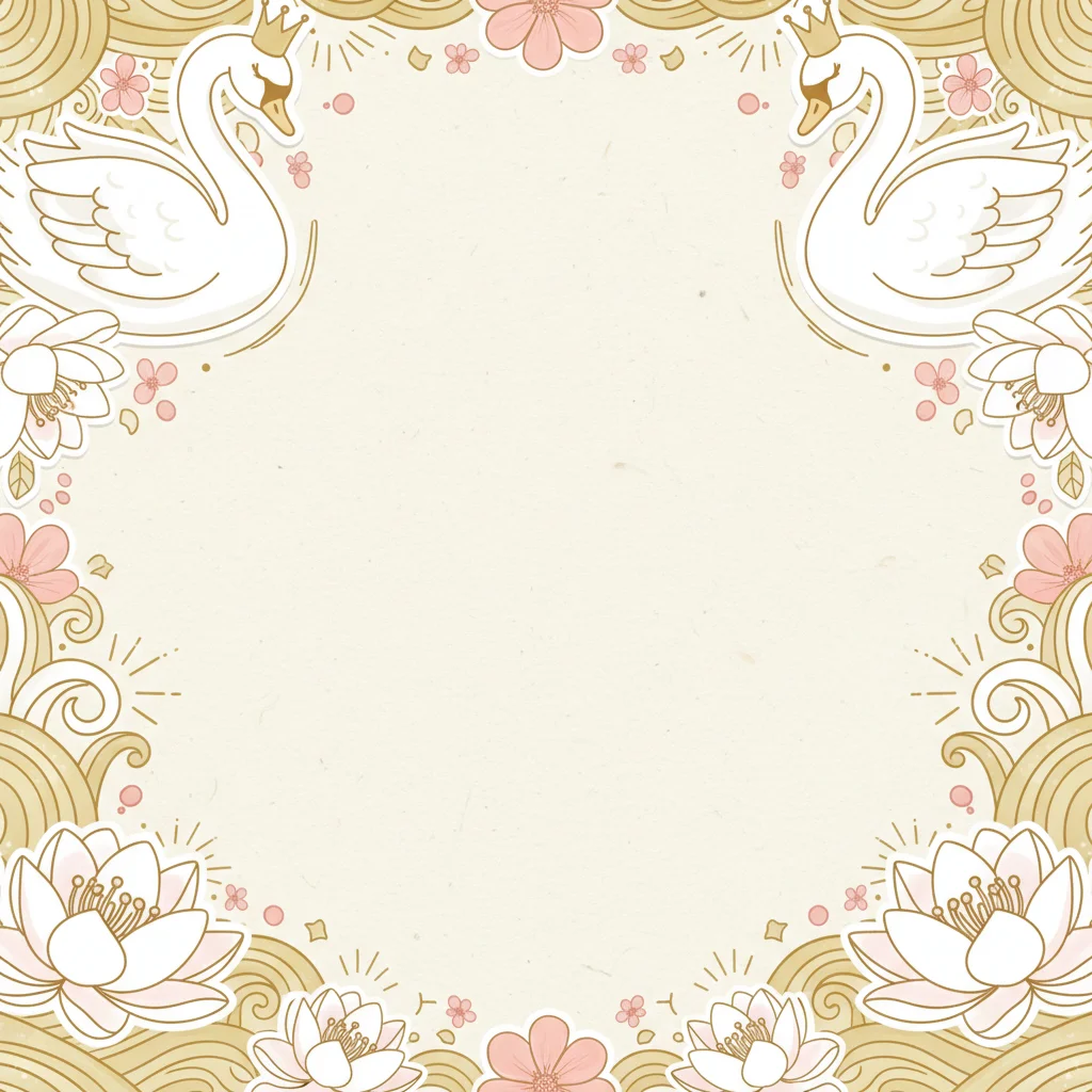 Swan Lake — a free baby shower invitation template on InviteDrop