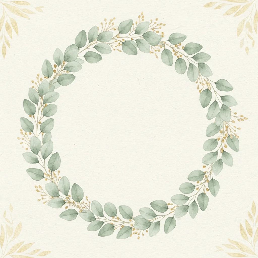 Eucalyptus Wreath — a free baby shower invitation template on InviteDrop