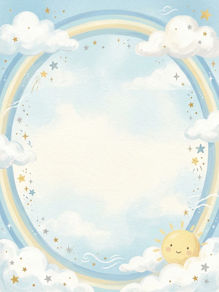 Cloud Nine — a free baby shower invitation template on InviteDrop