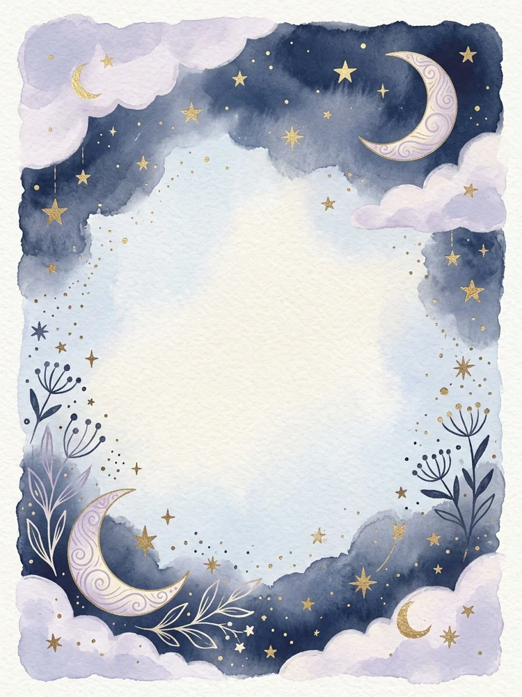 Celestial Baby — a free baby shower invitation template on InviteDrop