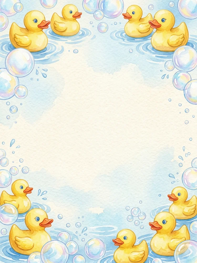 Rubber Duck — a free baby shower invitation template on InviteDrop