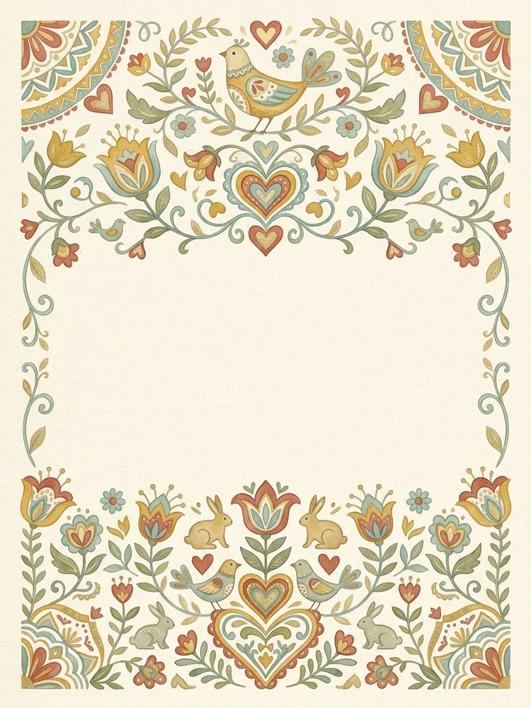 Scandi Folk Nursery — a free baby shower invitation template on InviteDrop
