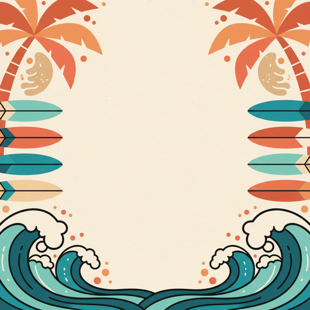 Beach Weekend bachelor party invitation template