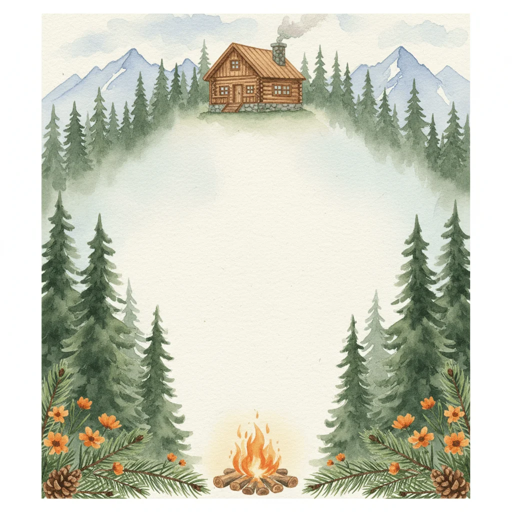 Mountain Cabin — a free bachelor party invitation template on InviteDrop