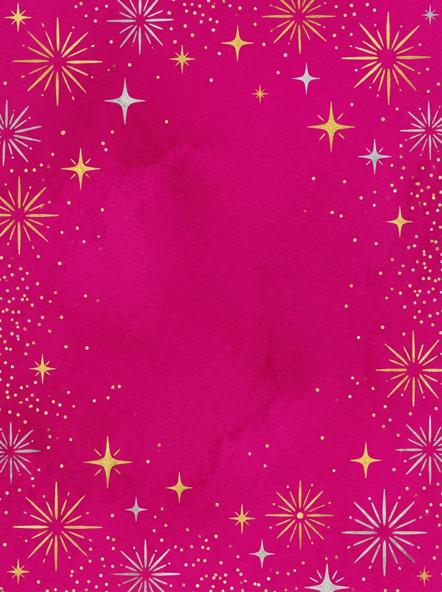 Sparkle Hot Pink bachelorette invitation template