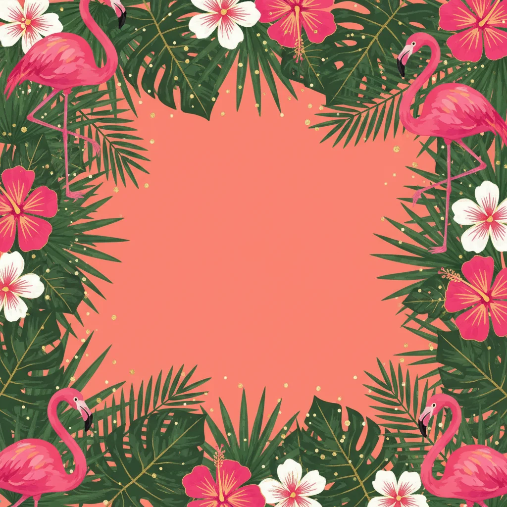 Tropical Palm — a free bachelorette invitation template on InviteDrop
