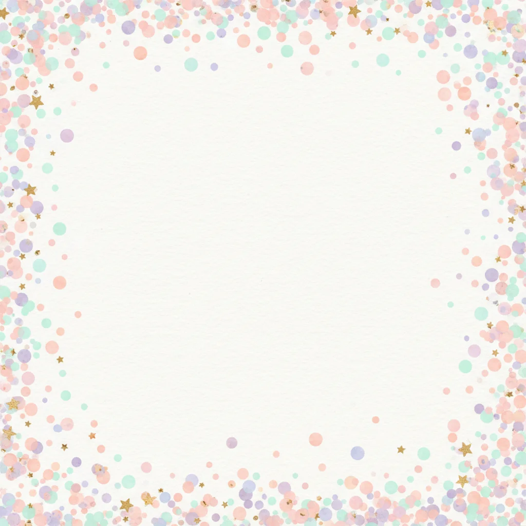 Pastel Confetti Birthday birthday invitation template