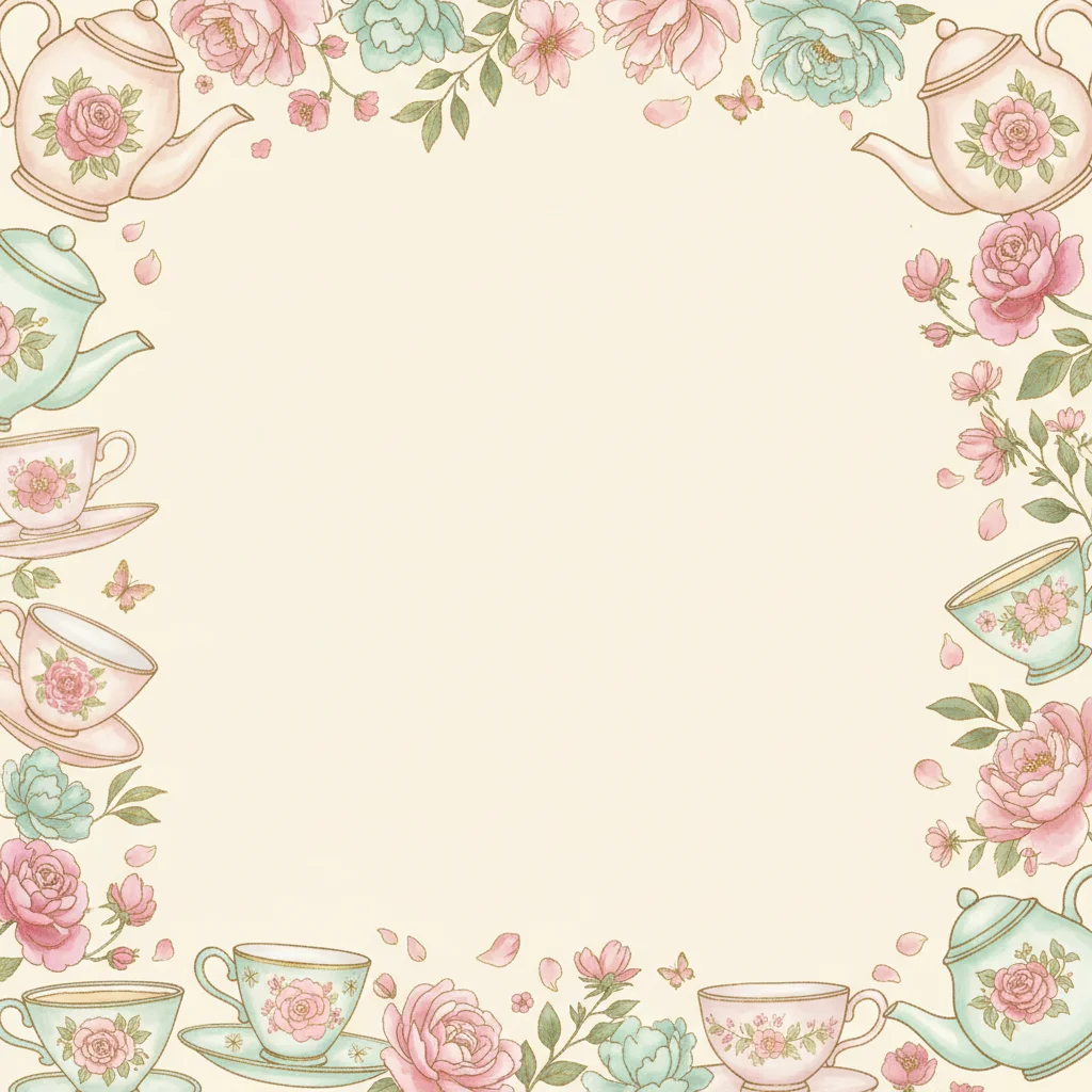 Garden Tea Party Bridal Shower bridal shower invitation template