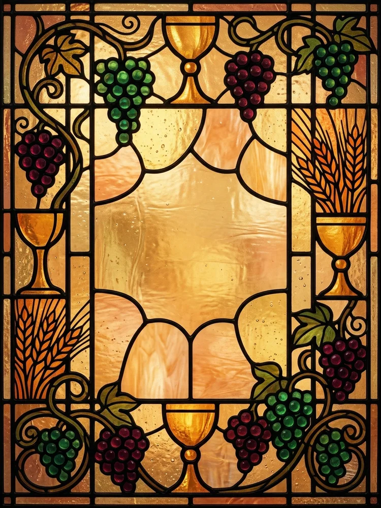 Stained Glass Supper — a free dinner party invitation template on InviteDrop
