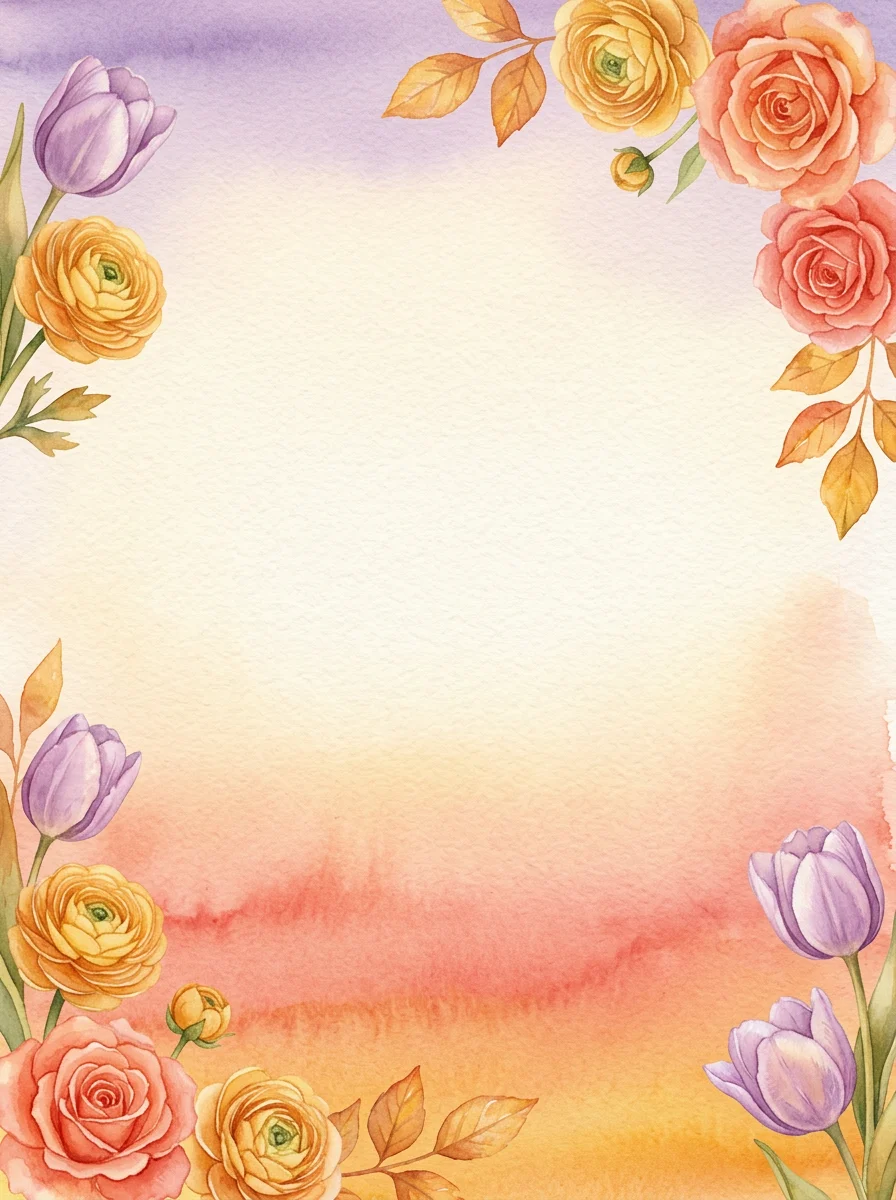Sunset Glow engagement invitation template