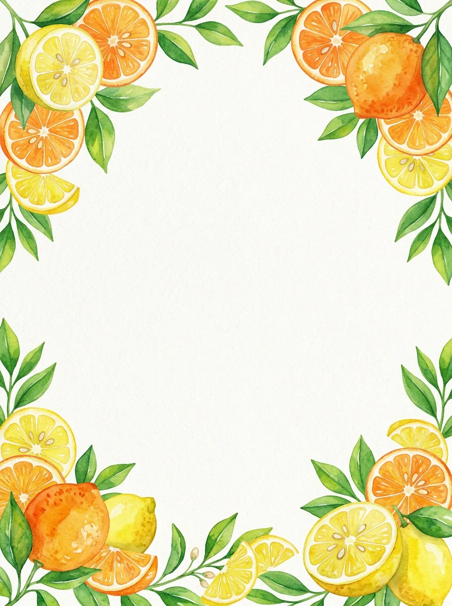 Citrus Bright — a free engagement invitation template on InviteDrop