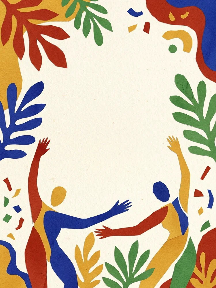 Matisse Love — a free engagement invitation template on InviteDrop