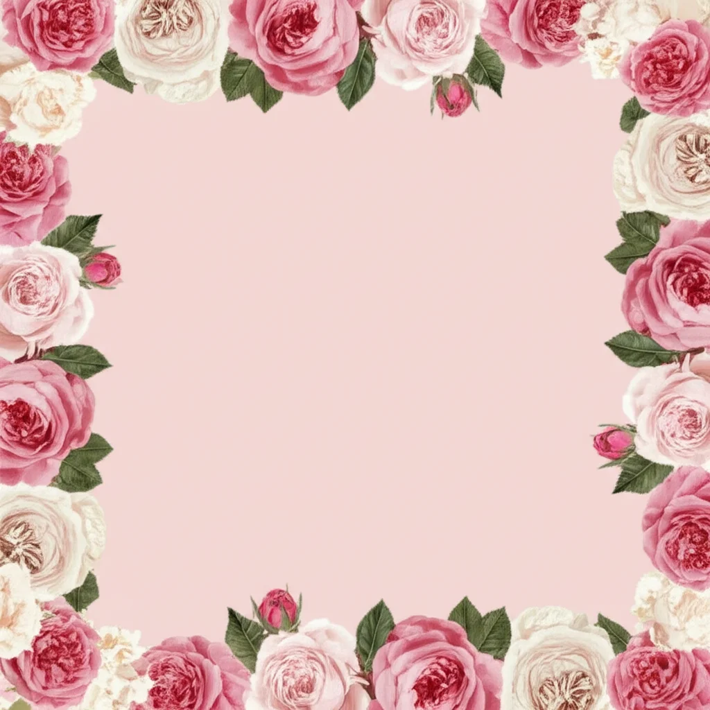 Blush Roses Engagement engagement invitation template