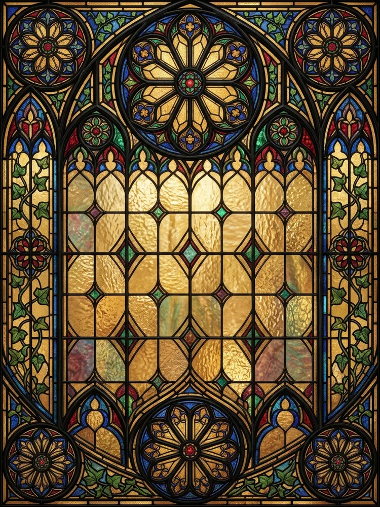 Stained Glass Achievement — a free graduation invitation template on InviteDrop