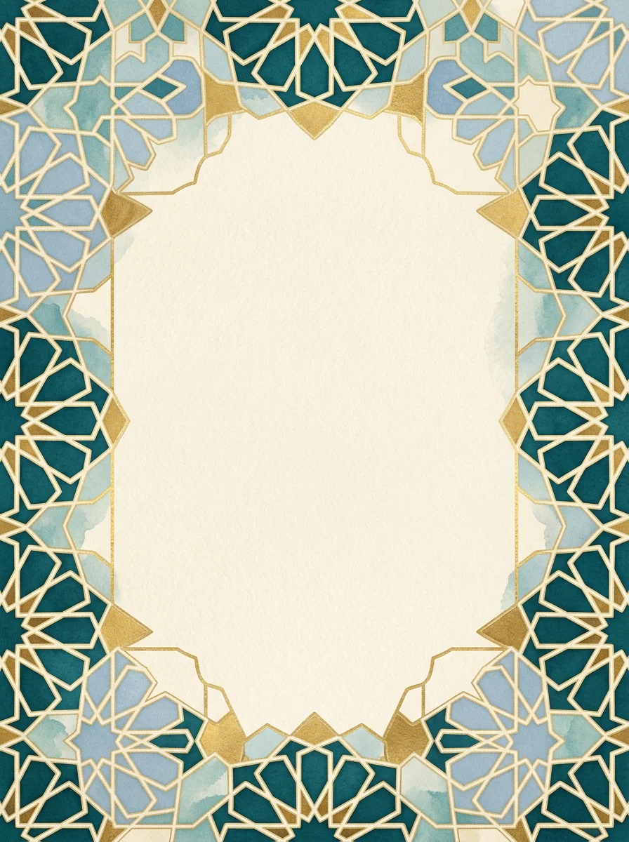 Eid Geometric — a free eid invitation template on InviteDrop