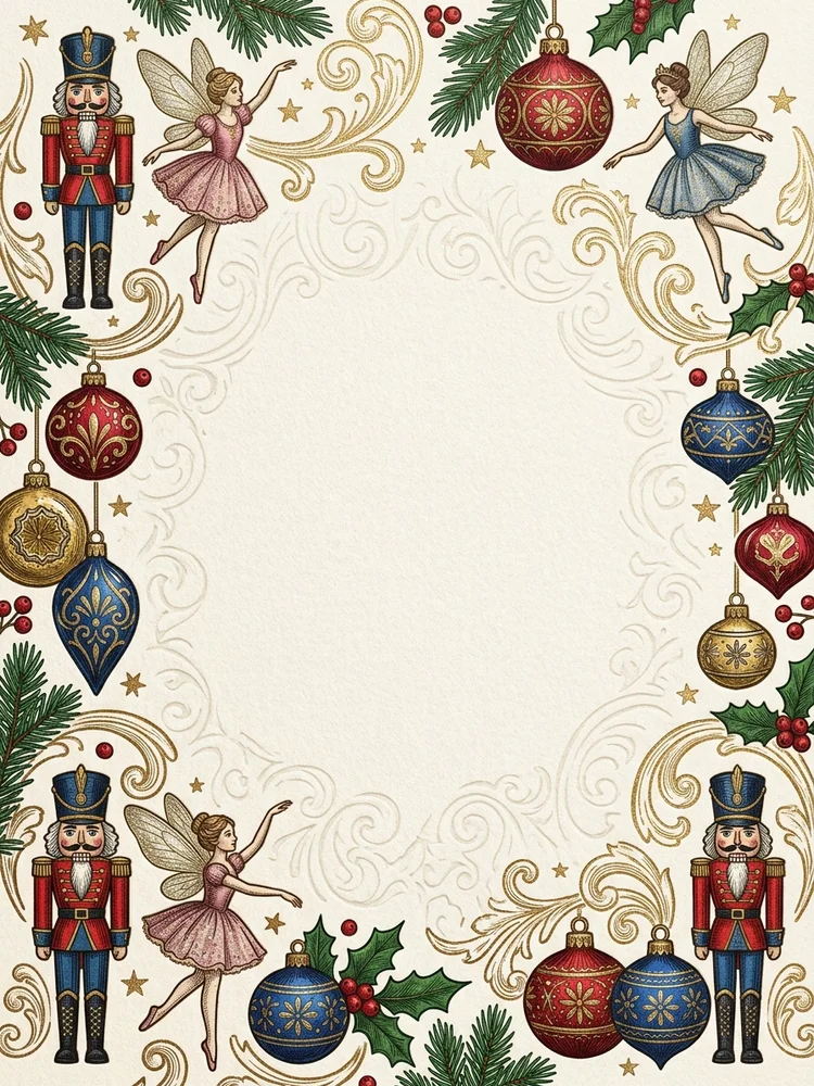 Nutcracker Suite — a free christmas invitation template on InviteDrop