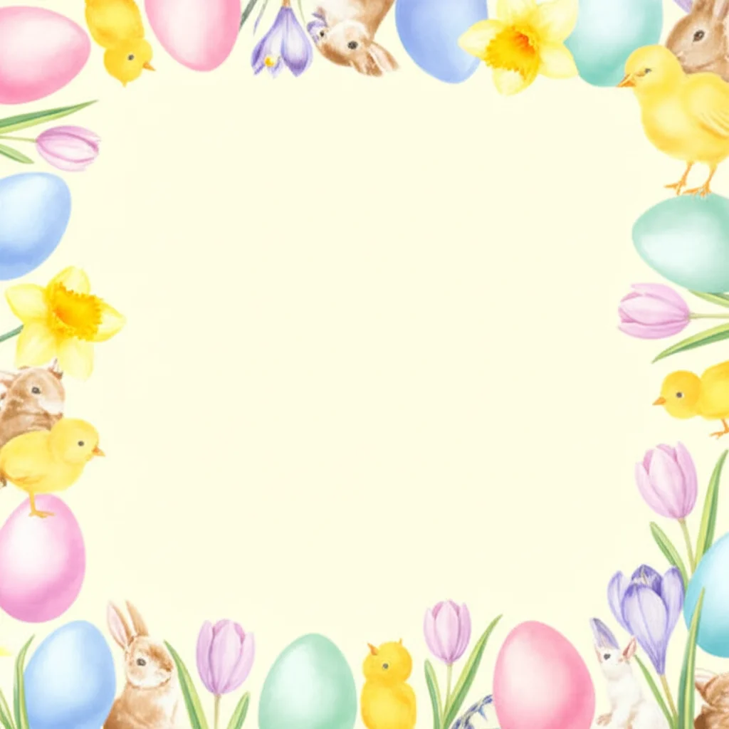 Easter Pastels Holiday holiday invitation template