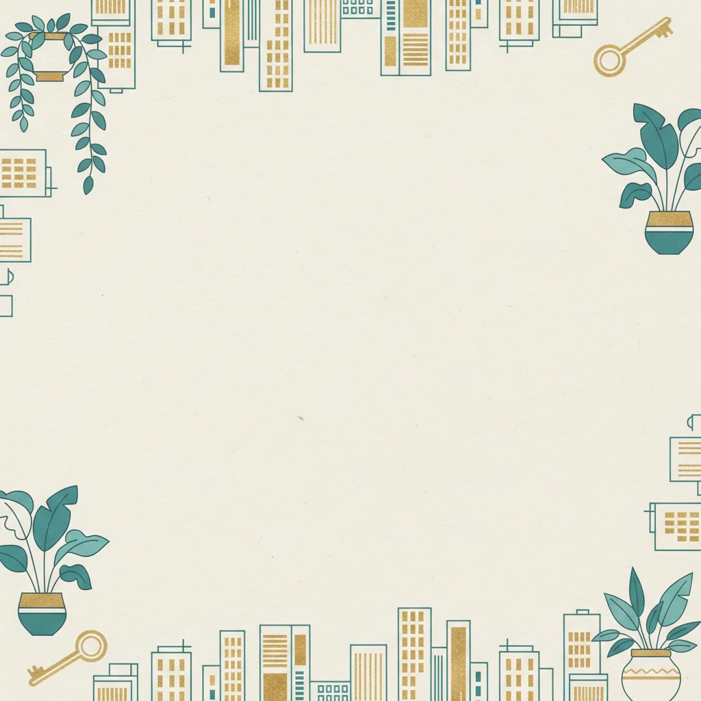 City Apartment housewarming invitation template