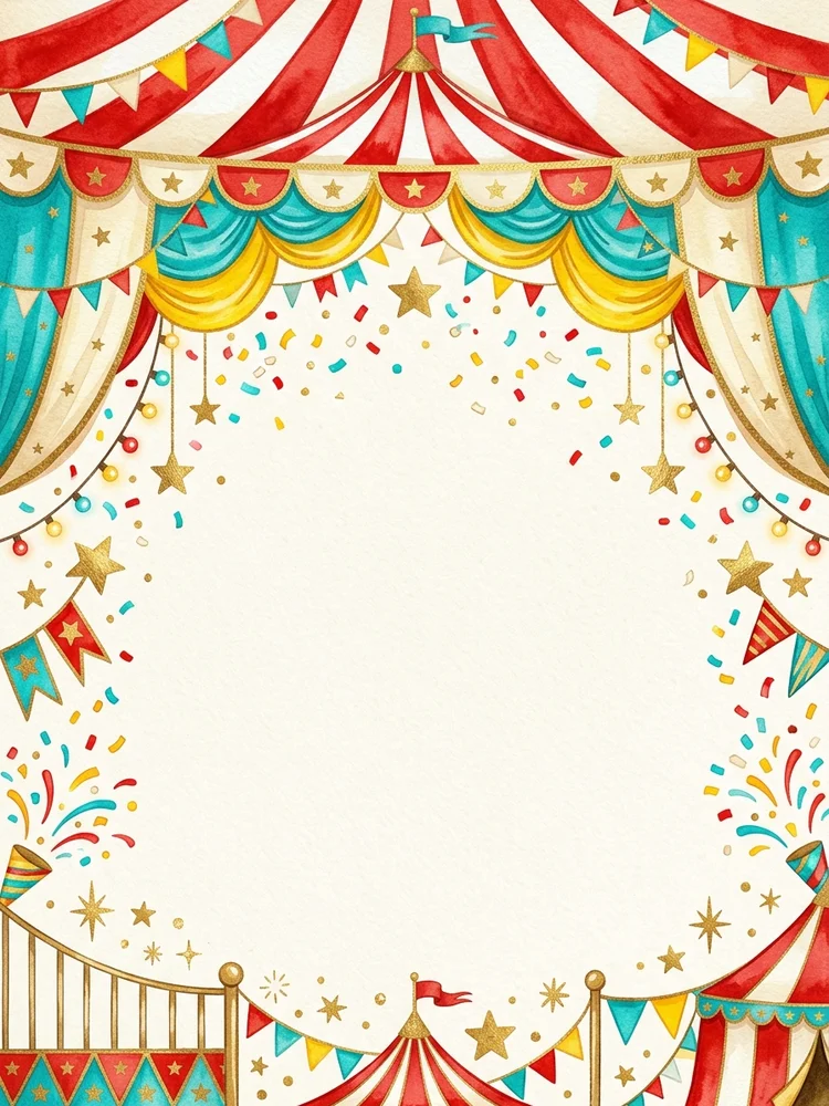 Circus Tent — a free birthday invitation template on InviteDrop
