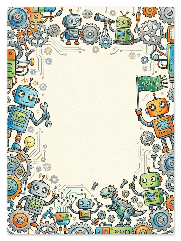 Robot Workshop — a free birthday invitation template on InviteDrop