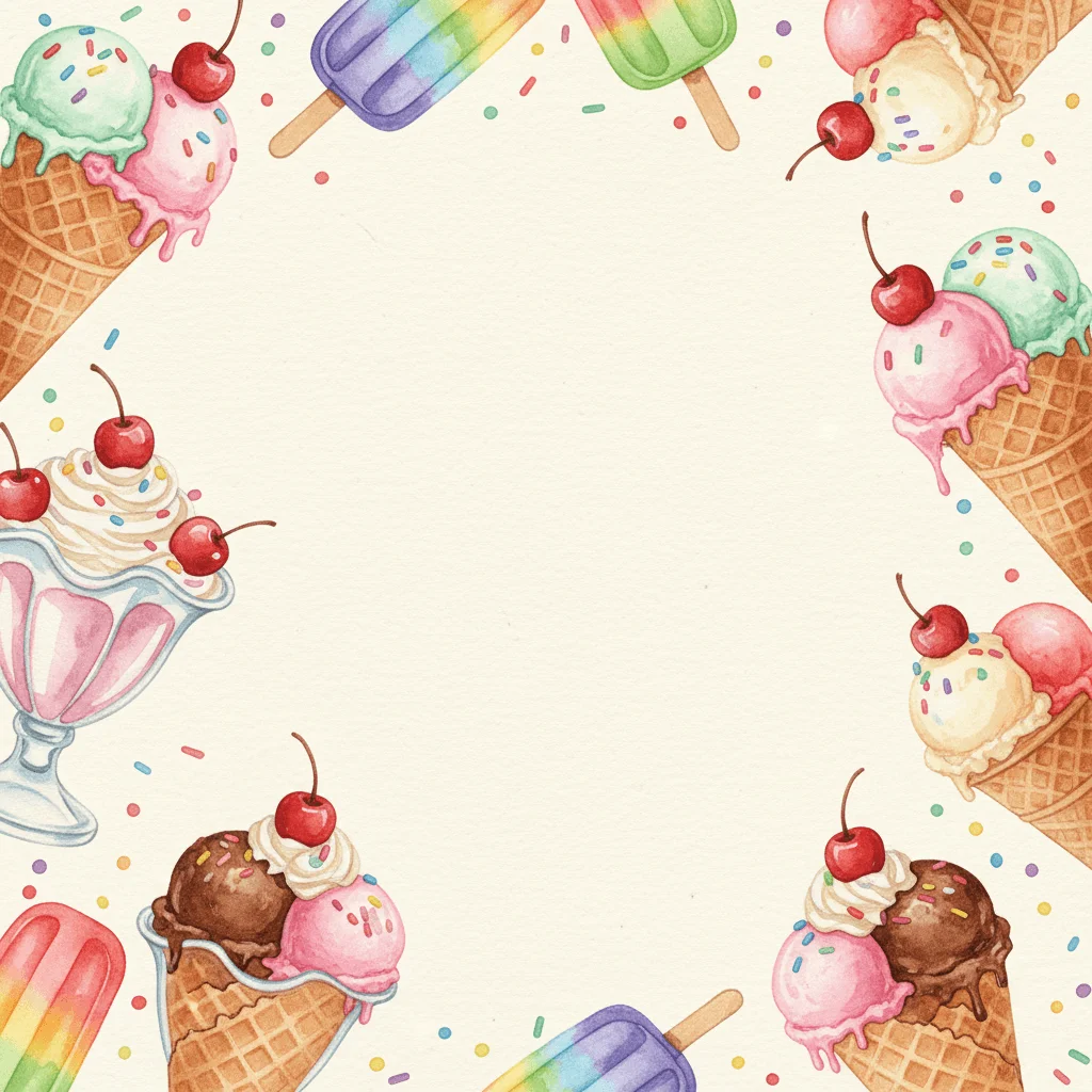 Ice Cream Parlor — a free birthday invitation template on InviteDrop