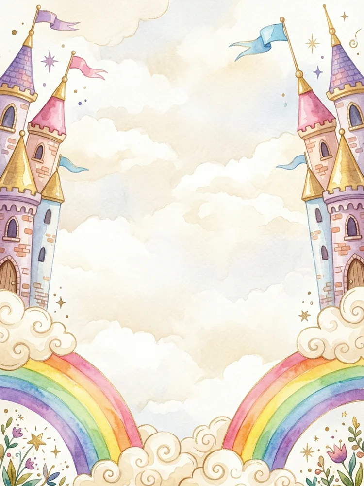 Storybook Castle — a free birthday invitation template on InviteDrop