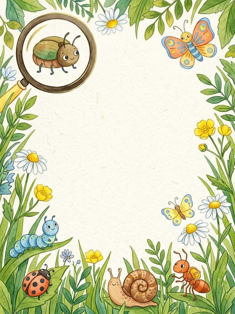 Insect Explorer — a free birthday invitation template on InviteDrop