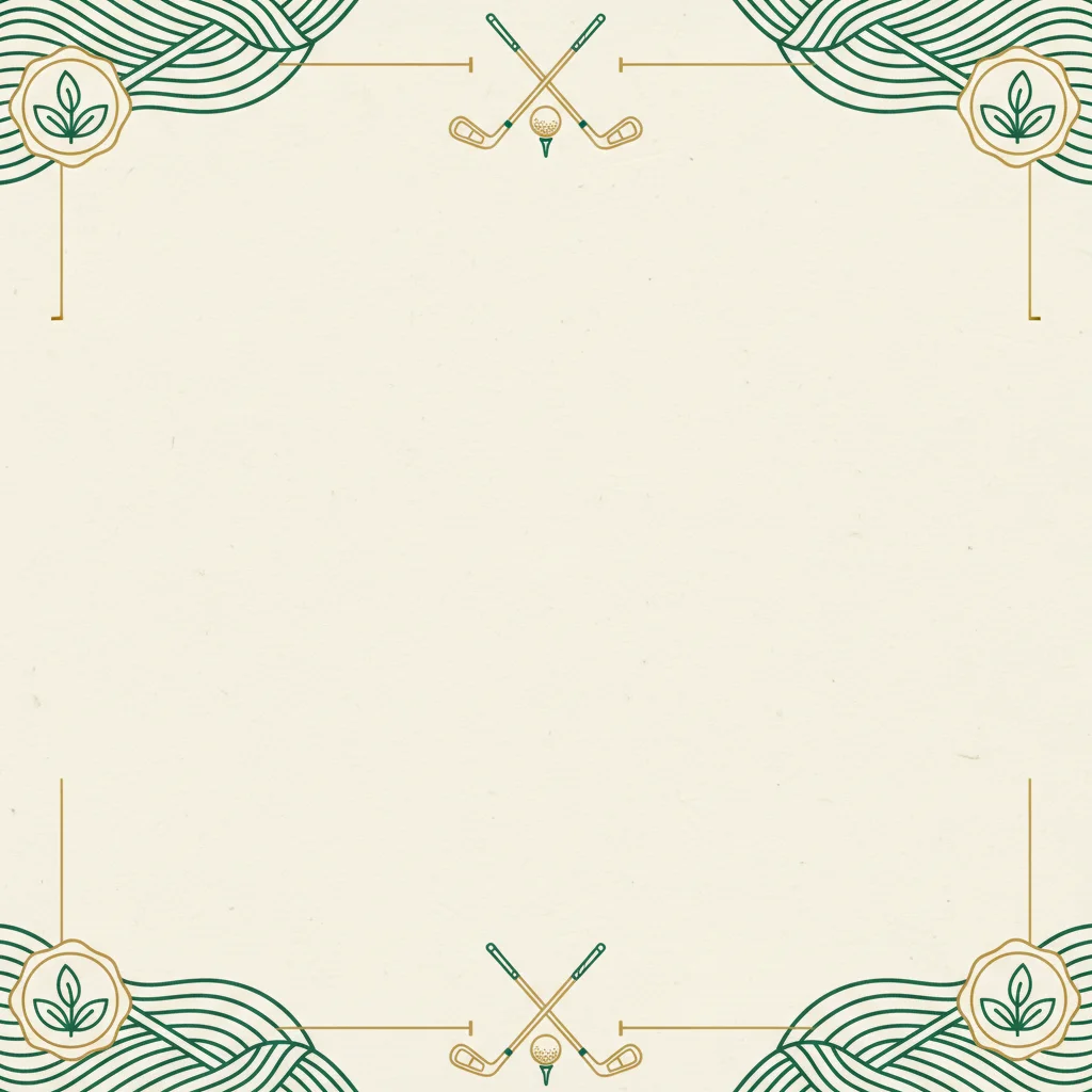 Golf Course retirement invitation template