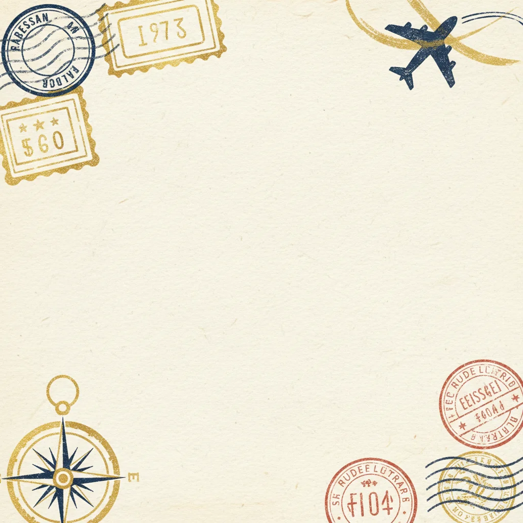 Passport Travel — a free save the date invitation template on InviteDrop