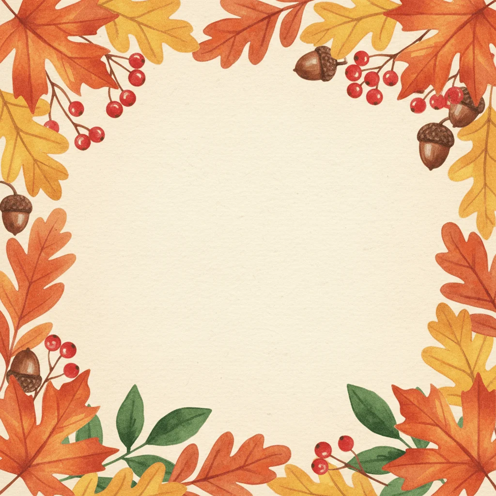 Autumn Foliage — a free save the date invitation template on InviteDrop