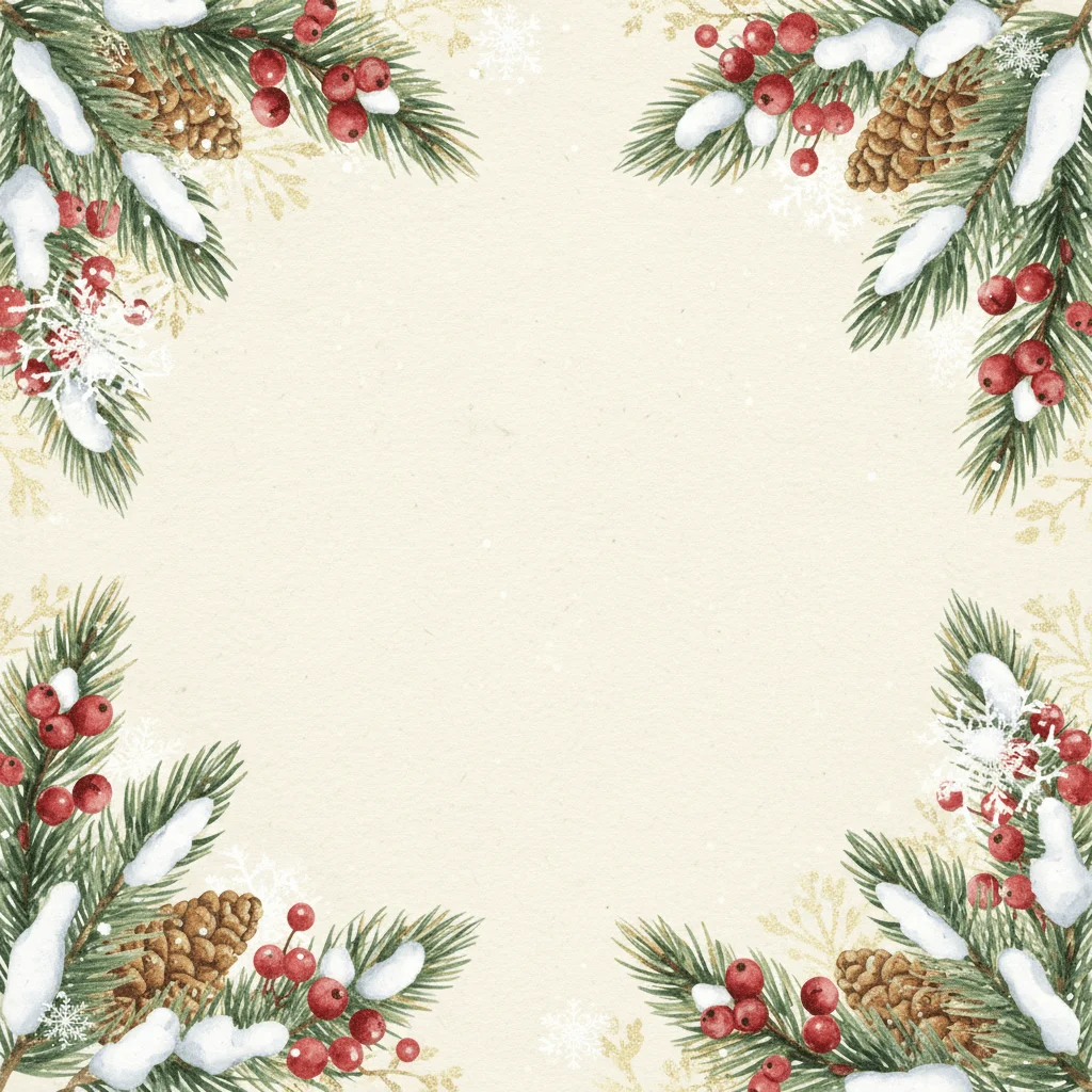 Winter Pine — a free save the date invitation template on InviteDrop