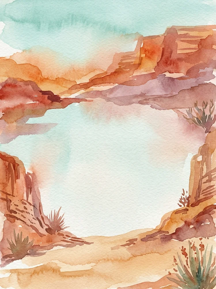 Painted Desert — a free save the date invitation template on InviteDrop