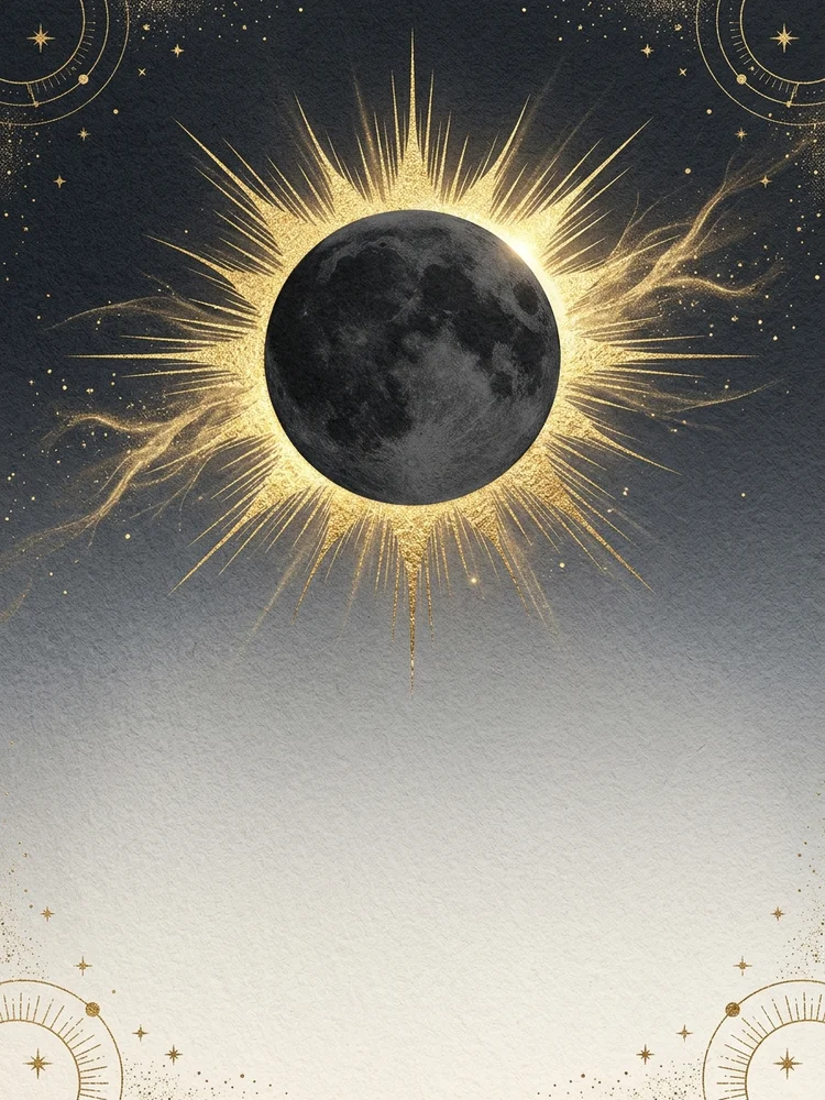 Celestial Eclipse — a free save the date invitation template on InviteDrop