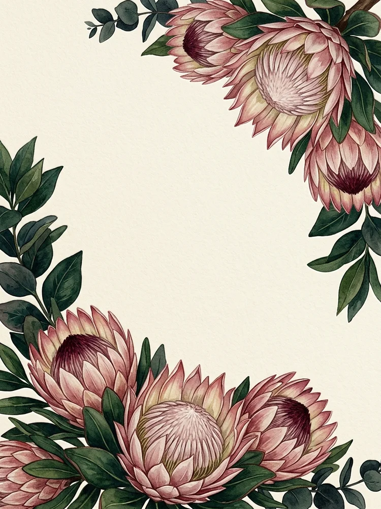 Protea Bold — a free save the date invitation template on InviteDrop