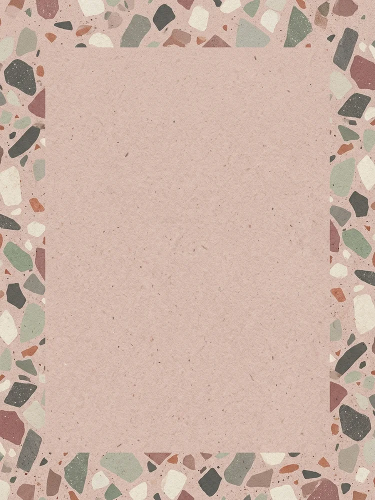 Terrazzo Rose — a free save the date invitation template on InviteDrop