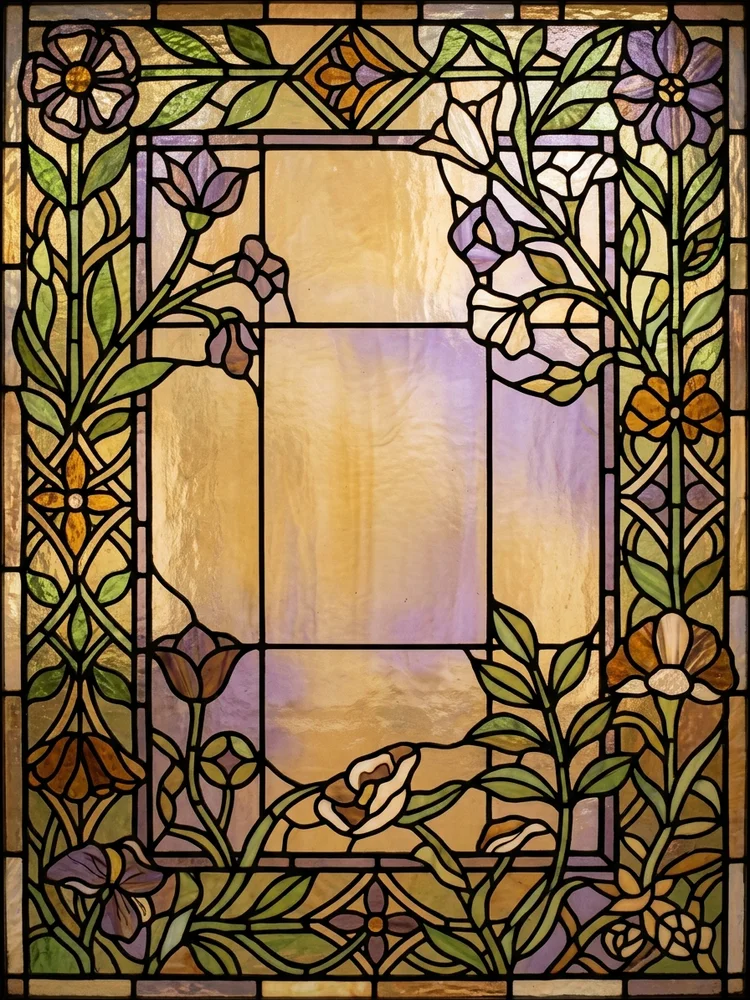 Stained Glass Garden — a free save the date invitation template on InviteDrop