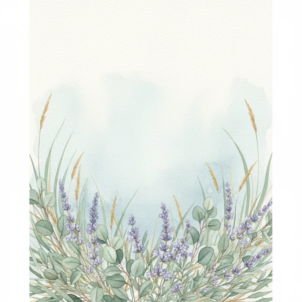 Coastal Greenery save the date invitation template