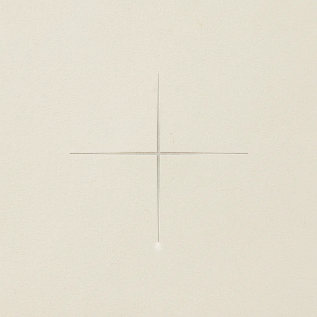 Cross Lines — a free save the date invitation template on InviteDrop