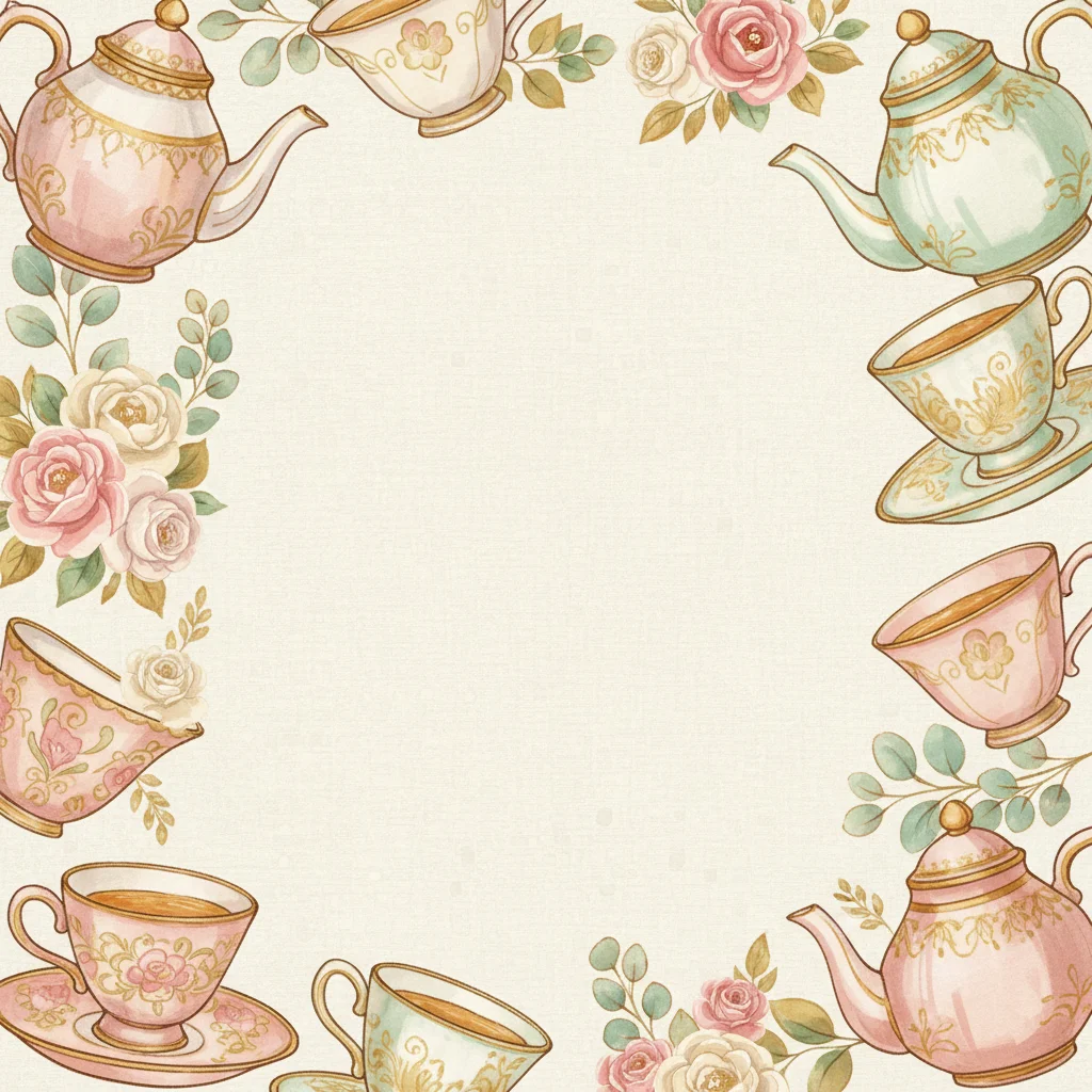 Sip & See Tea Party — a free baby shower invitation template on InviteDrop