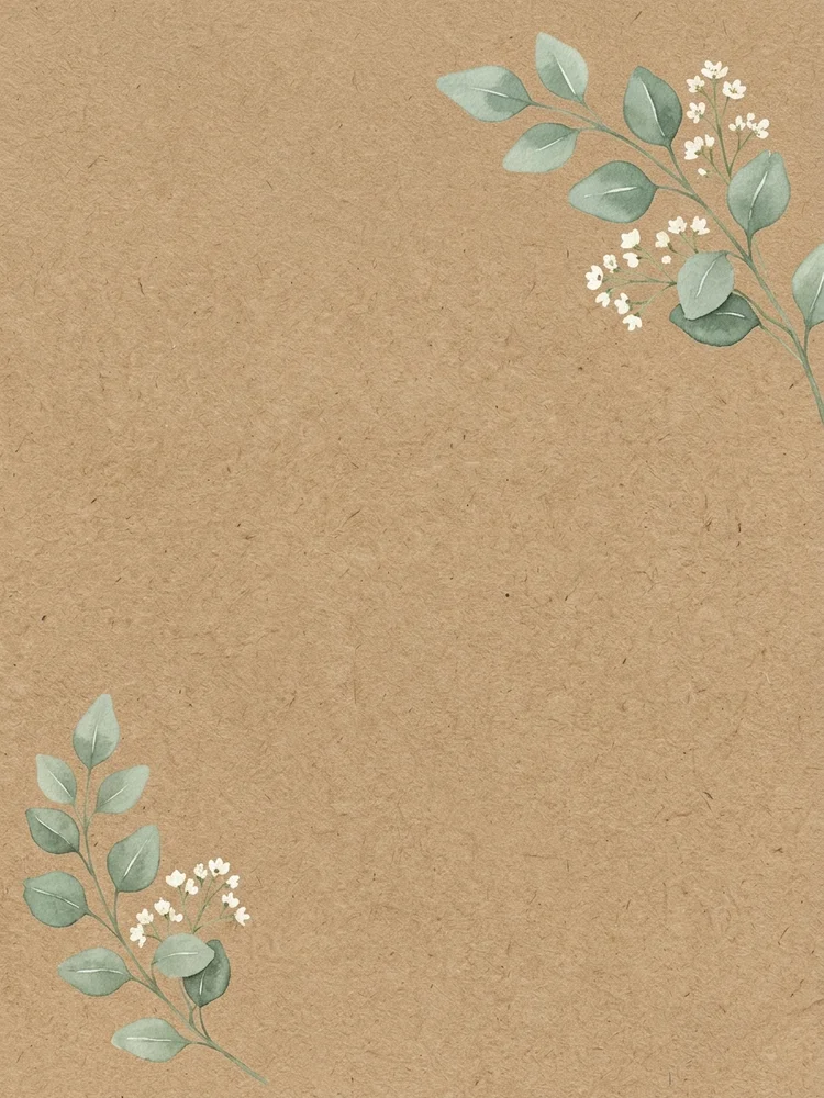 Simple Kraft Thanks thank you invitation template