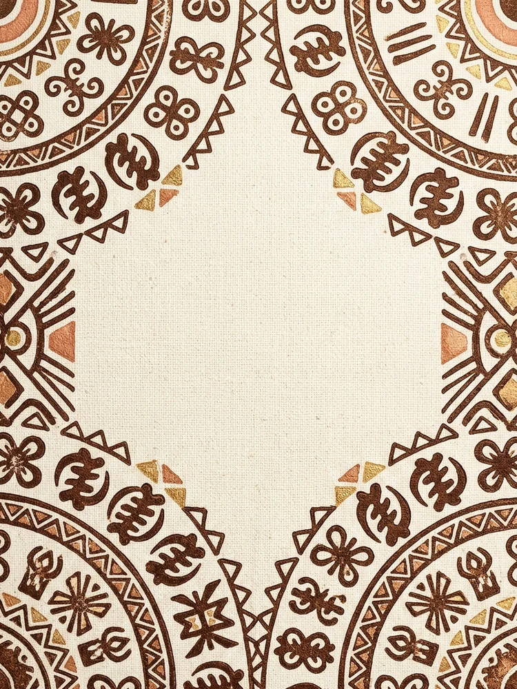 Adinkra Gratitude — a free thank you invitation template on InviteDrop