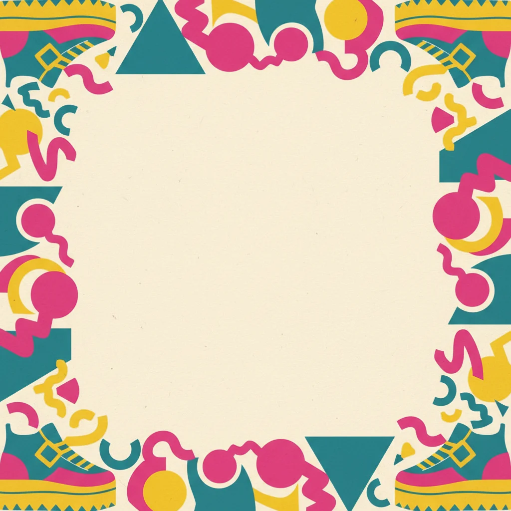 Decades 90s — a free dinner party invitation template on InviteDrop