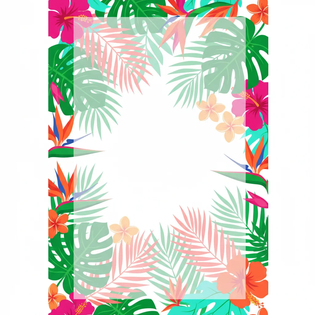 Tropical Paradise — a free dinner party invitation template on InviteDrop