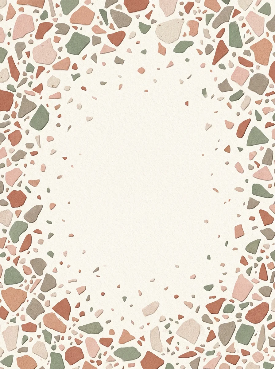 Terrazzo — a free wedding invitation template on InviteDrop