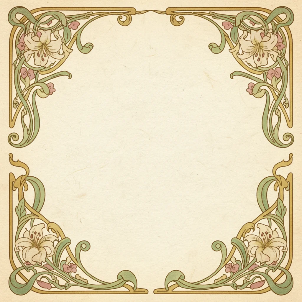 Art Nouveau — a free wedding invitation template on InviteDrop