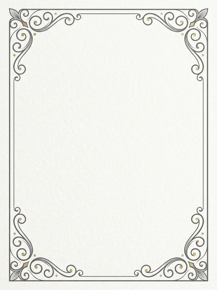 Calligraphy Frame — a free wedding invitation template on InviteDrop